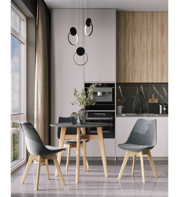 Стол обеденный Target Circle 90*90 черный