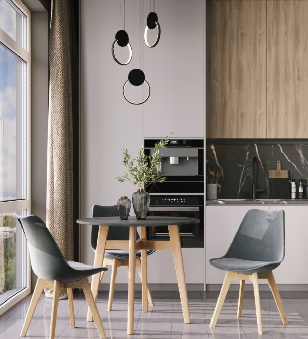 Стол обеденный Target Circle 90*90 черный