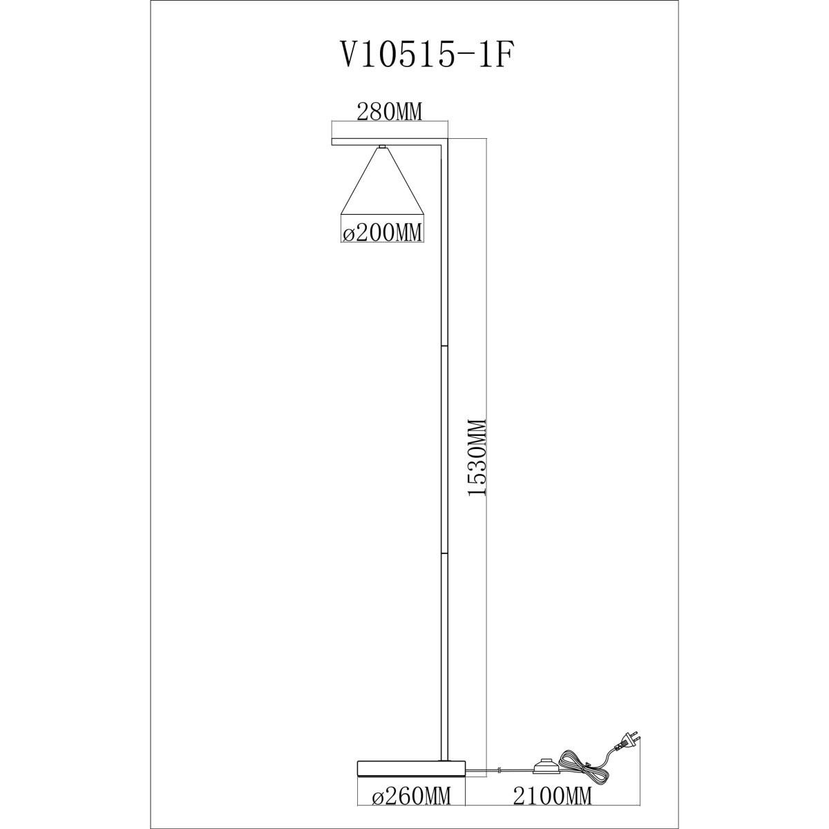 Торшер Moderli V11592-1F Omaha