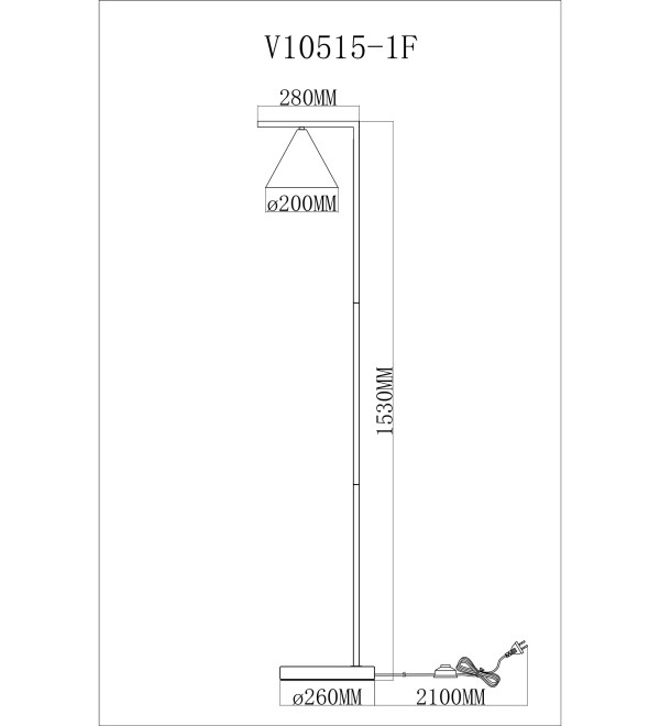 Торшер Moderli V11592-1F Omaha