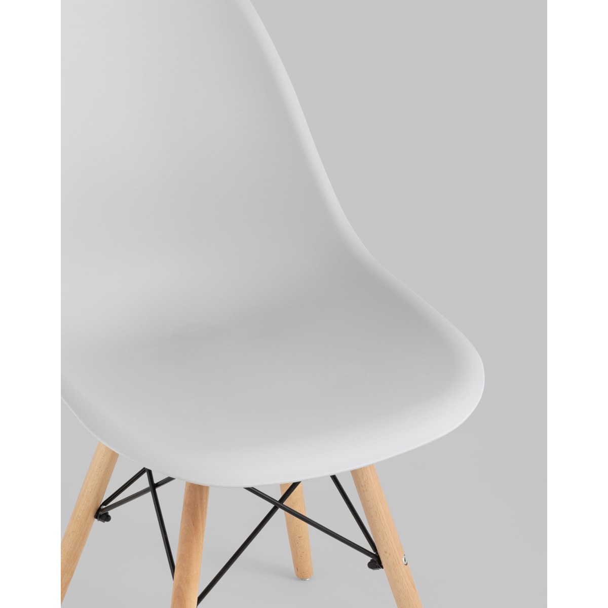 Стул Eames Style DSW светло-серый x4 (разборный каркас)