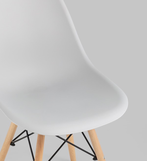 Стул Eames Style DSW светло-серый x4 (разборный каркас)