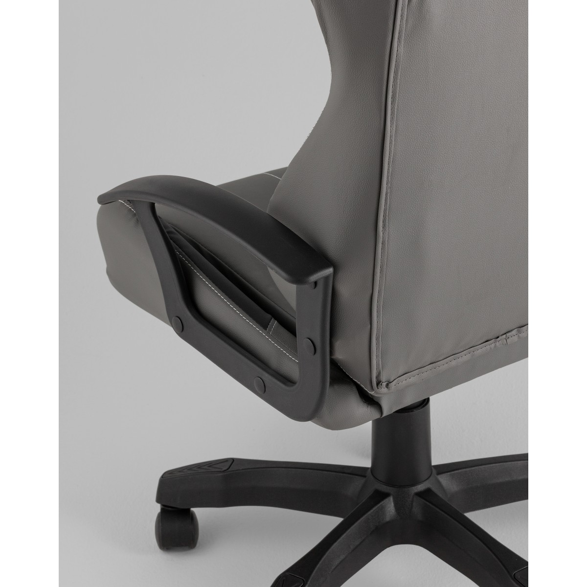 Кресло спортивное TopChairs Wyvern серо-черный