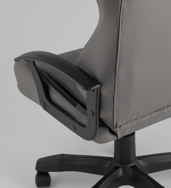 Кресло спортивное TopChairs Wyvern серо-черный