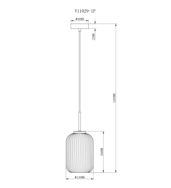 Светильник подвесной Moderli V11029-1P Ivory