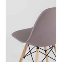 Стул Eames Style DSW темно-серый x4 (разборный каркас)