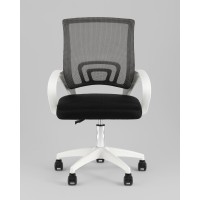Кресло офисное TopChairs Simple SN черный пластик белый