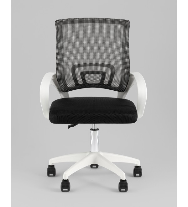 Кресло офисное TopChairs Simple SN черный пластик белый