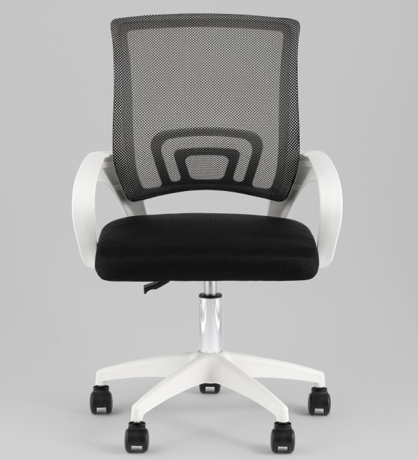 Кресло офисное TopChairs Simple SN черный пластик белый