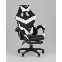 Кресло спортивное TopChairs MG-7019 черно-белый
