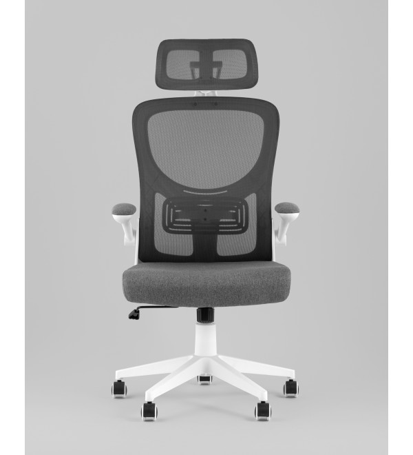 Кресло офисное TopChairs Airone серый ткань