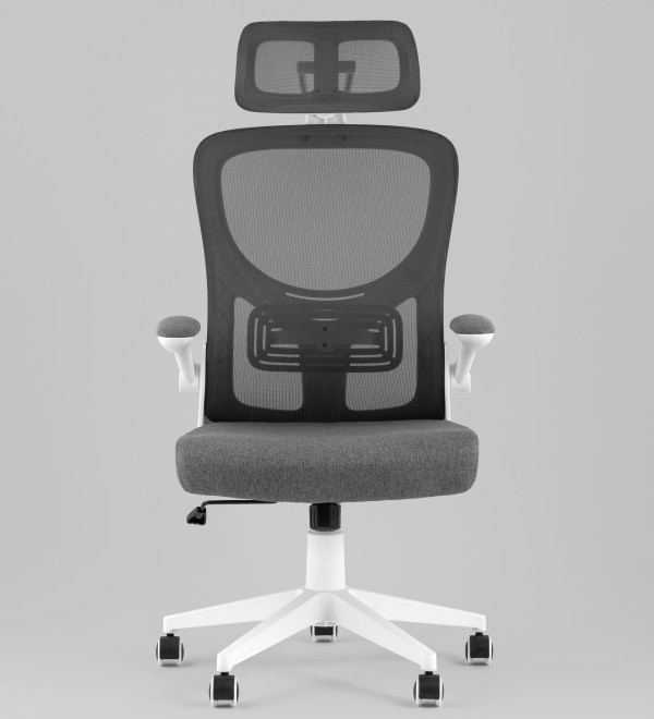 Кресло офисное TopChairs Airone серый ткань