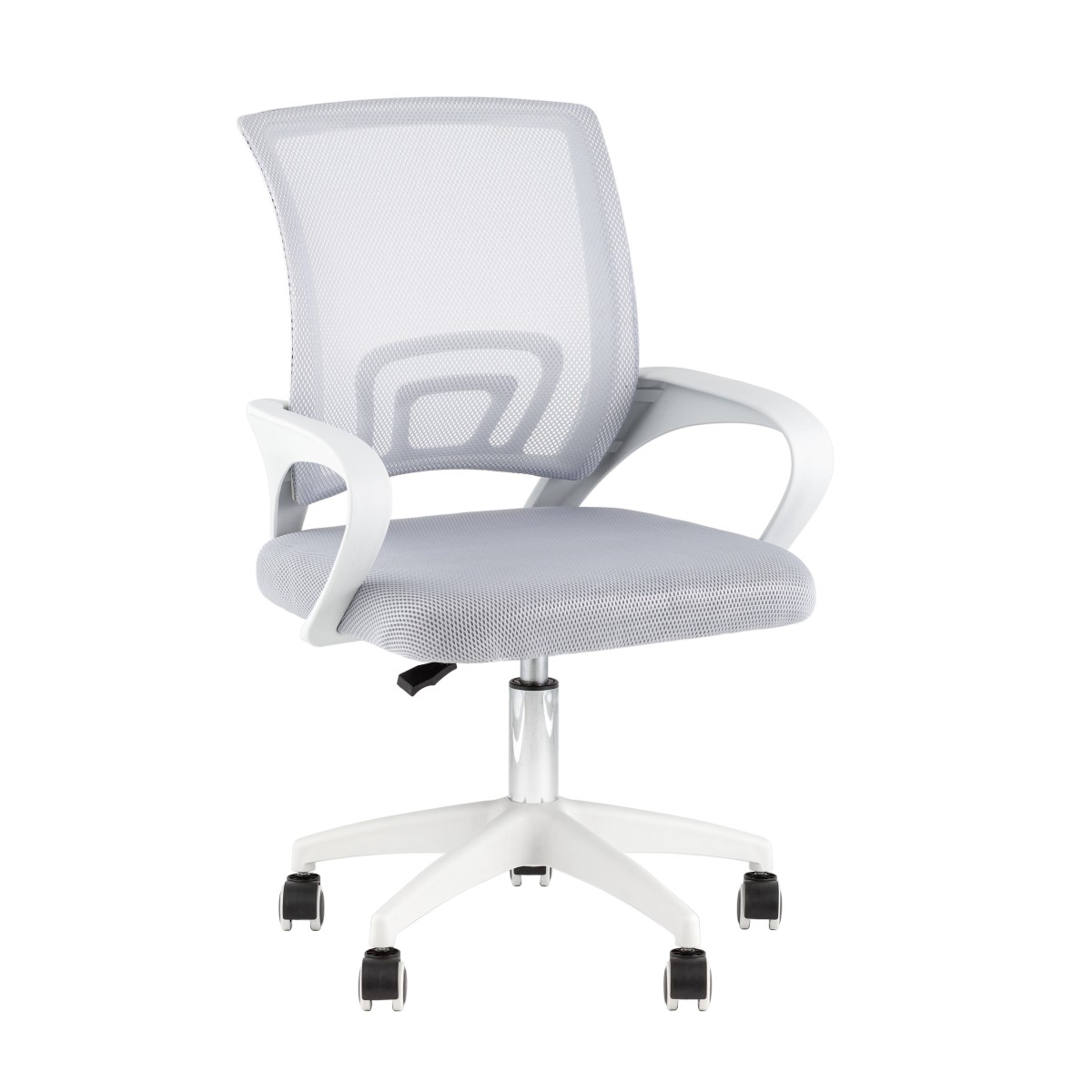 Кресло офисное TopChairs Simple SN серый пластик белый