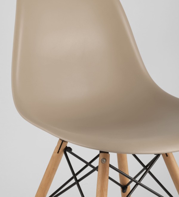 Стул Eames DSW бежевый x4