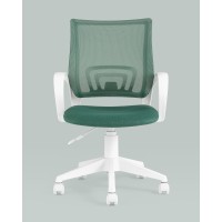 Кресло офисное TopChairs ST-BASIC-W зеленый крестовина пластик белый