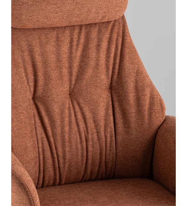 Кресло офисное TopChairs Neoma терракотовый ткань