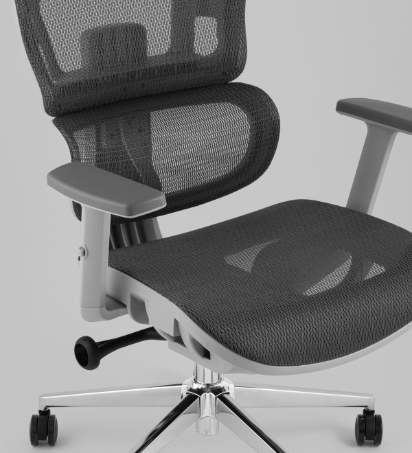 Кресло офисное TopChairs Techno Professional серый