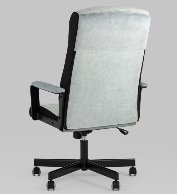 Кресло руководителя TopChairs ST-DOMINGO серо-голубой