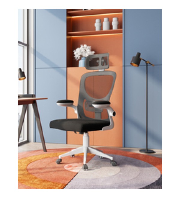 Кресло офисное TopChairs Airone белый с черной сеткой