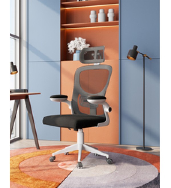 Кресло офисное TopChairs Airone белый с черной сеткой