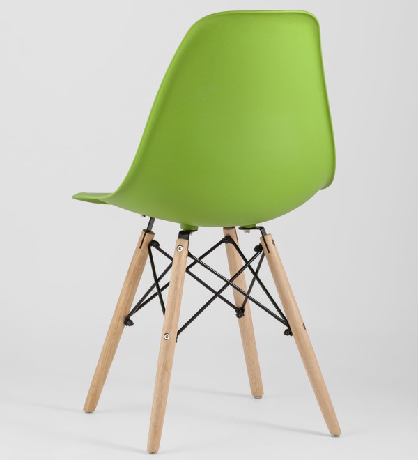 Стул Eames Style DSW зеленый x4 (разборный каркас)