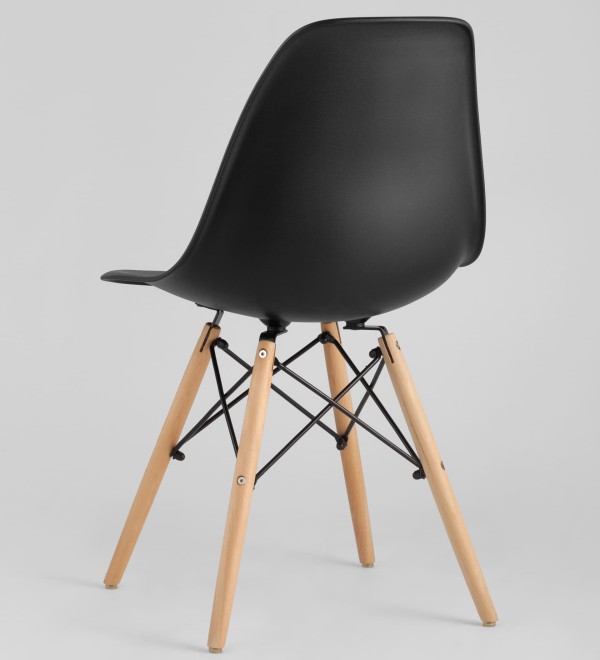 Стул Eames Style DSW черный (разборный каркас)