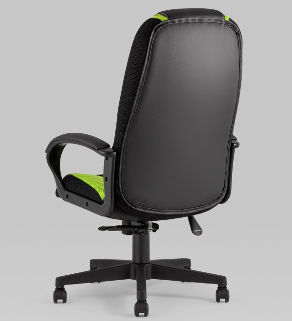 Кресло игровое TopChairs ST-CYBER 9 черный/зеленый