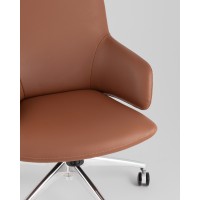 Кресло руководителя TopChairs Bow шоколадный
