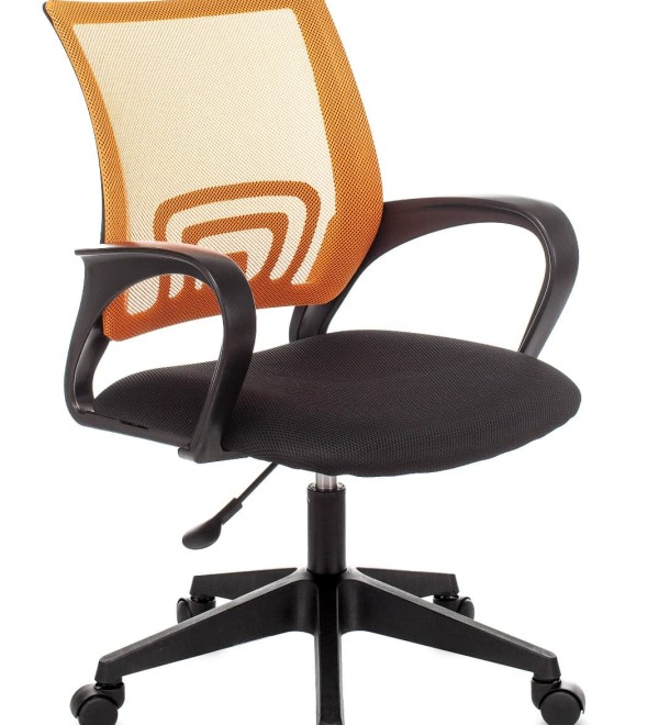 Кресло офисное TopChairs ST-Basic сетка/ткань оранжевый