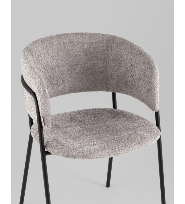 Кресло Нэлли New, букле светло-серый