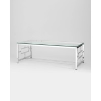 Журнальный стол 120*60 БРУКЛИН серебро