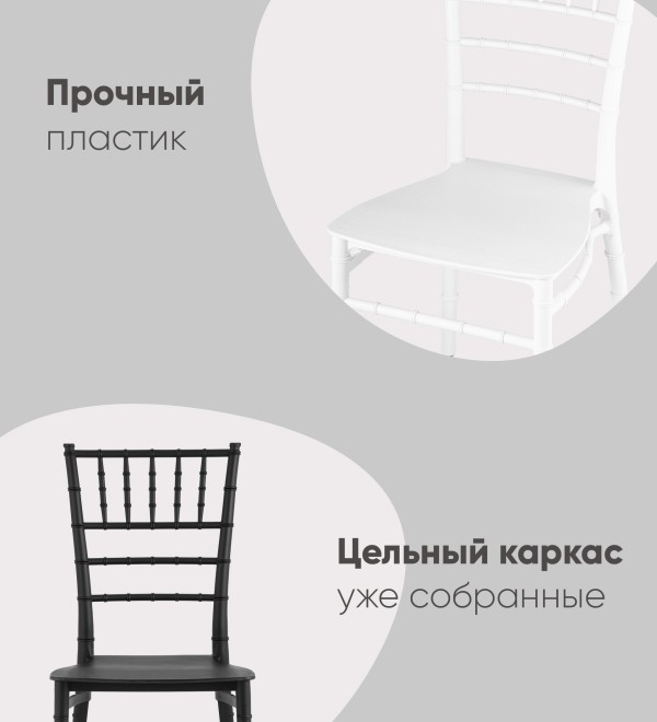 Стул Chiavari (Кьявари) пластик белый