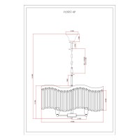Люстра подвесная Moderli V10767-6P Wave