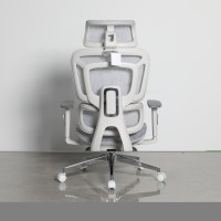 Кресло офисное TopChairs Nimbus белая сетка белый пластик