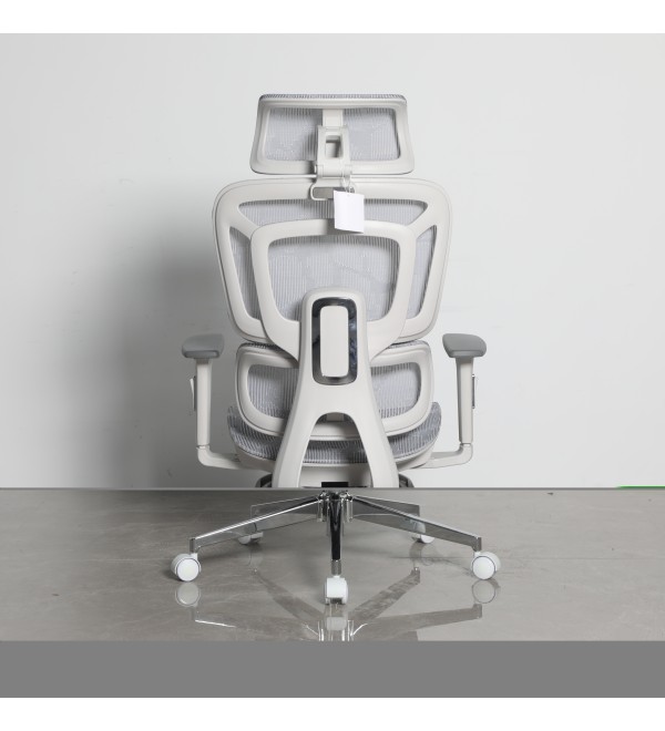 Кресло офисное TopChairs Nimbus белая сетка белый пластик