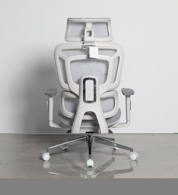 Кресло офисное TopChairs Nimbus белая сетка белый пластик