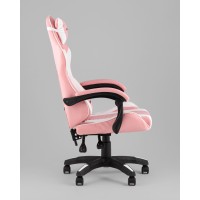 Кресло спортивное TopChairs MG-7035 розово-белый