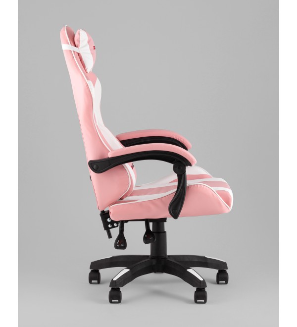 Кресло спортивное TopChairs MG-7035 розово-белый