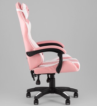 Кресло спортивное TopChairs MG-7035 розово-белый