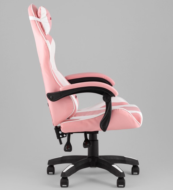 Кресло спортивное TopChairs MG-7035 розово-белый