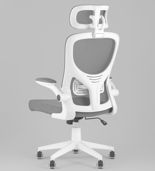 Кресло офисное TopChairs Airone серый ткань