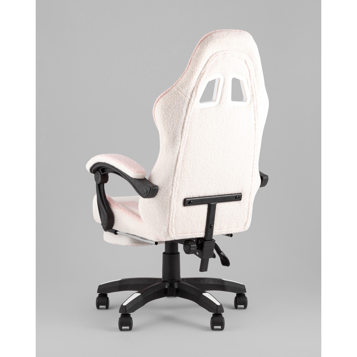 Кресло спортивное TopChairs MG-7019 букле бело-розовый