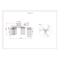 Люстра потолочная Moderli V10751-6C Everly