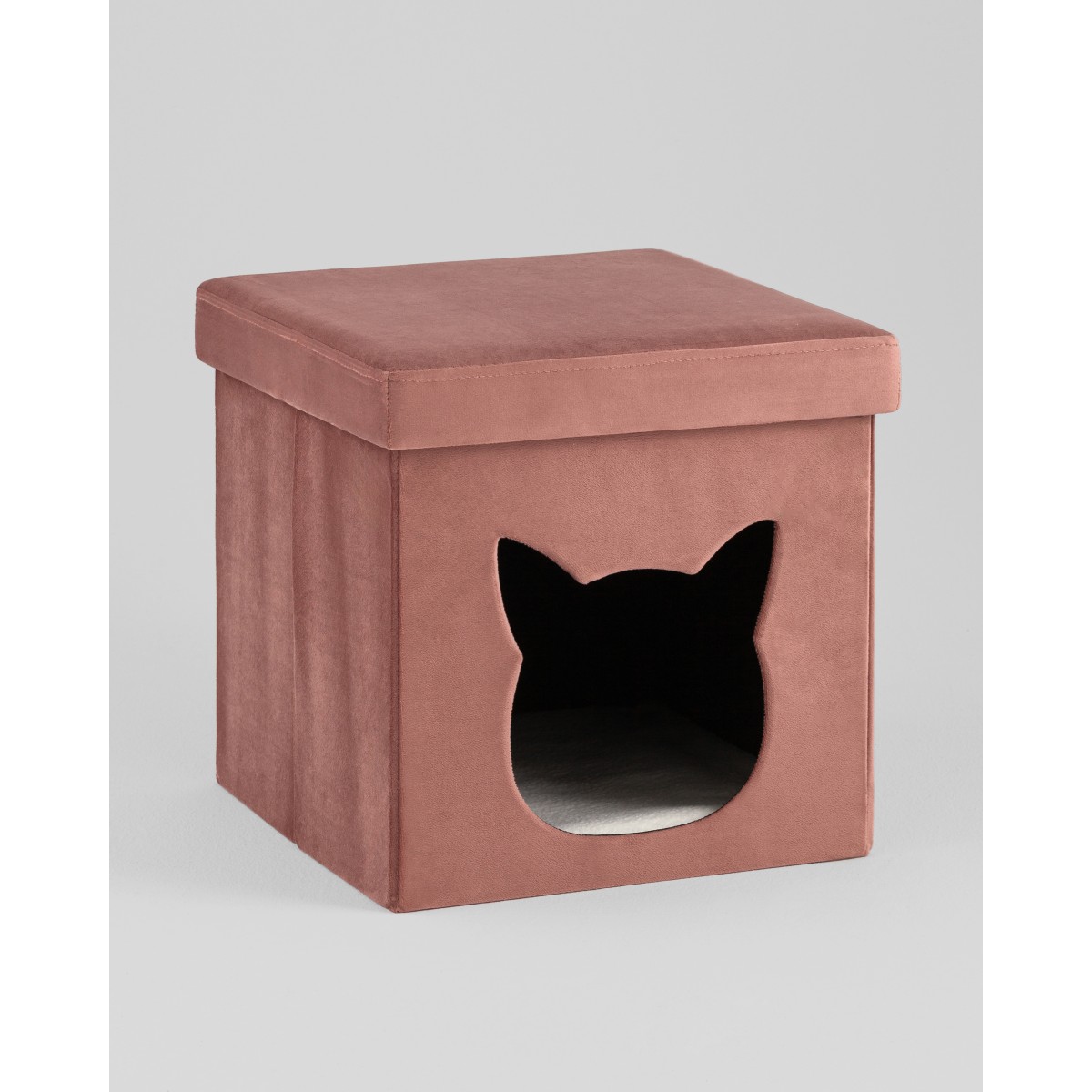 Пуф складной с ящиком Store Pet розовый
