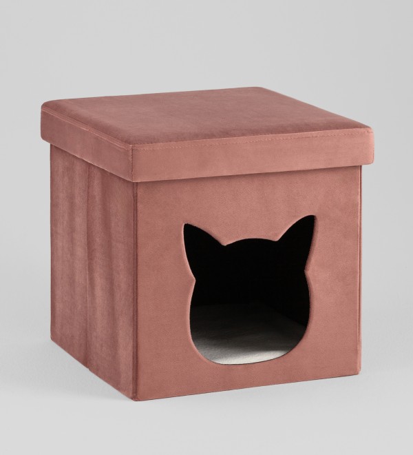 Пуф складной с ящиком Store Pet розовый