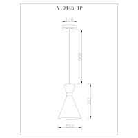 Светильник подвесной Moderli V10445-1P Pesaro