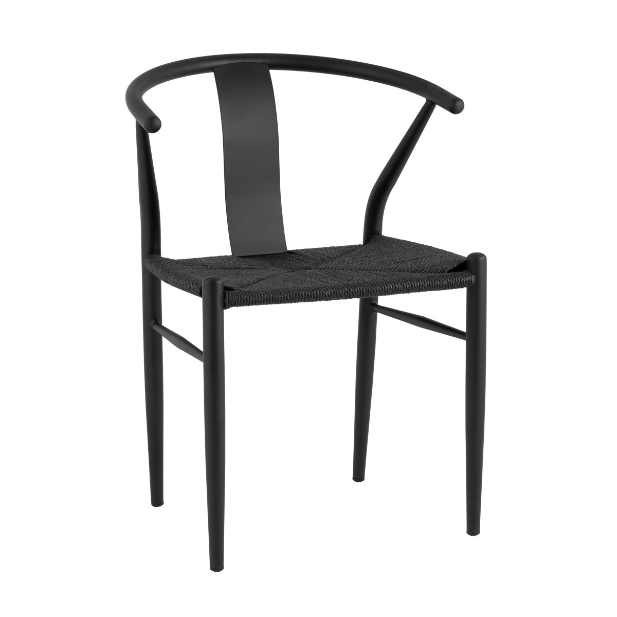 Стул обеденный Wishbone Style черный
