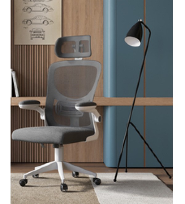Кресло офисное TopChairs Airone серый ткань