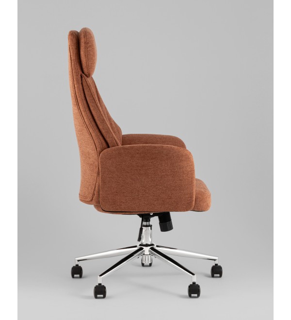 Кресло офисное TopChairs Neoma терракотовый ткань