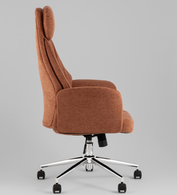 Кресло офисное TopChairs Neoma терракотовый ткань